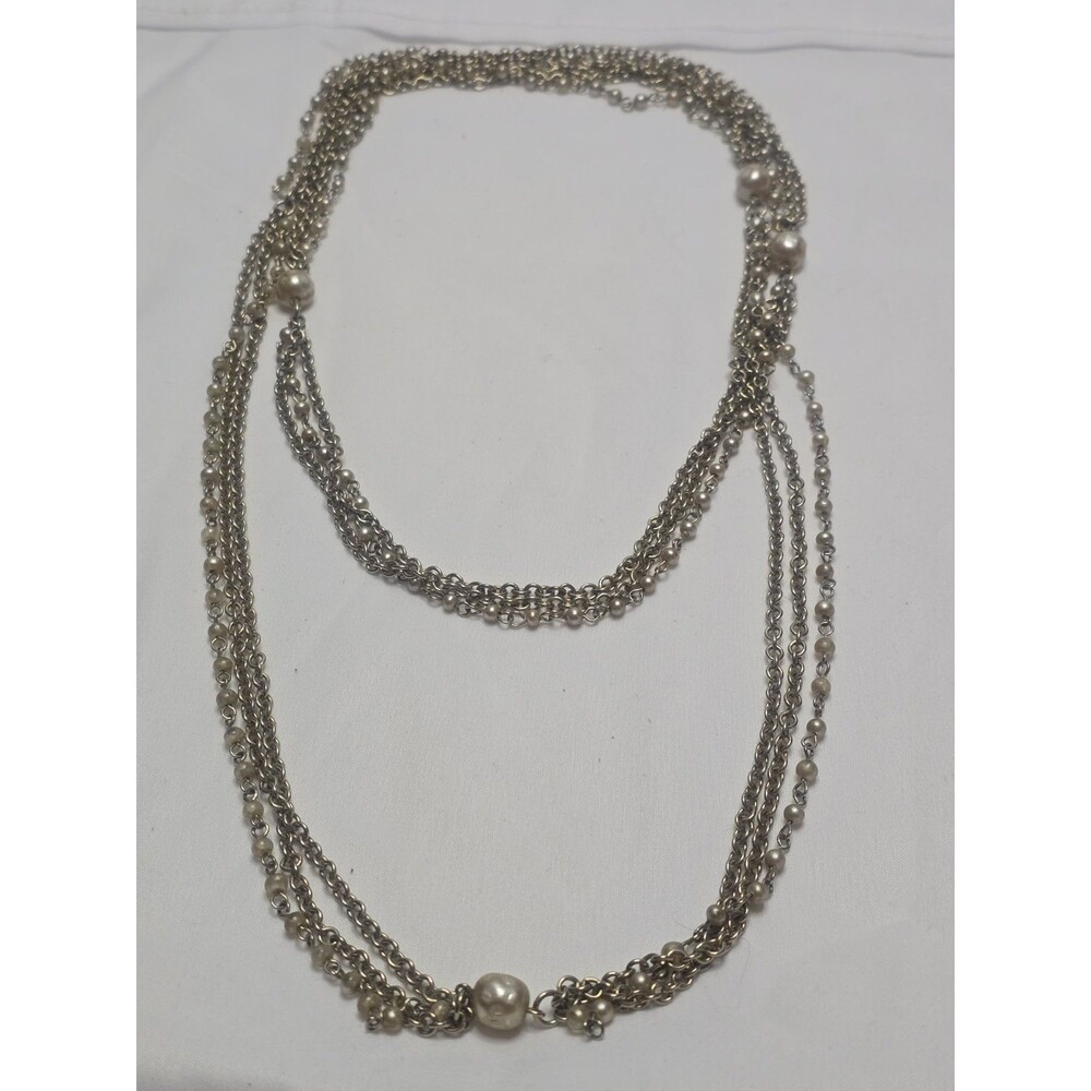 Vtg. Multistrand Necklace Beads Cultured Freshwater Pearls